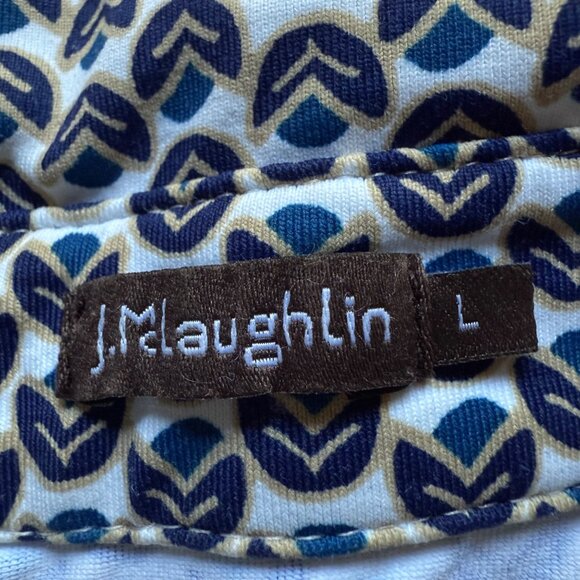 J.McLaughlin Size L Multi Geo Mod Catalina Cloth Long Sleeve Button-Up Shirt - Picture 7 of 16